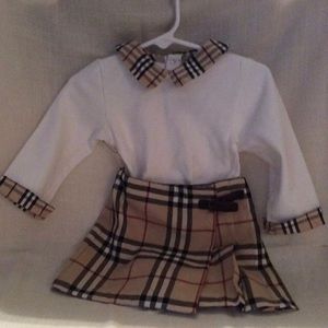 Baby girl skirt & onesie size 12m